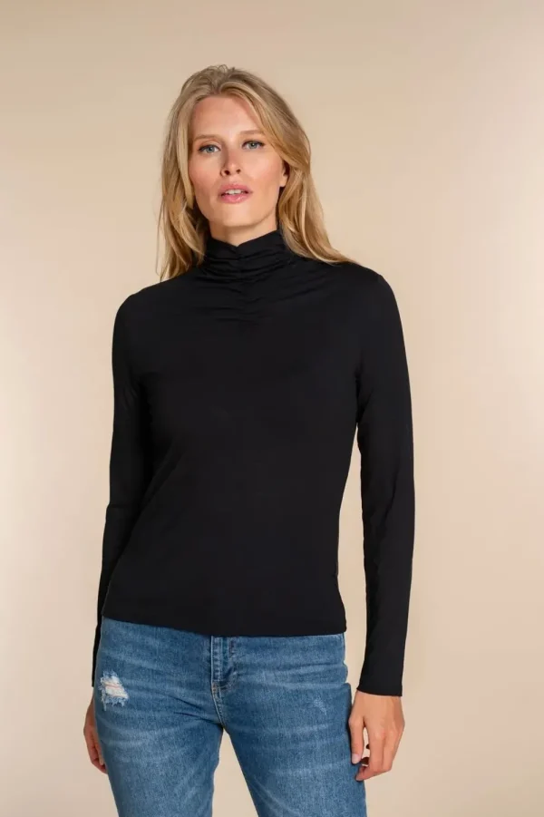 Vrouwen Geisha Fashion Geisha Dames Uni Top Met Smock 32830-41 Zwart