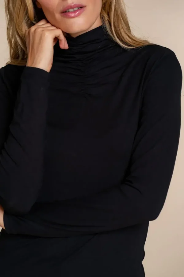 Vrouwen Geisha Fashion Geisha Dames Uni Top Met Smock 32830-41 Zwart