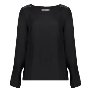 Vrouwen Geisha Fashion Geisha Dames Unikleurige Top 83509-10 Zwart