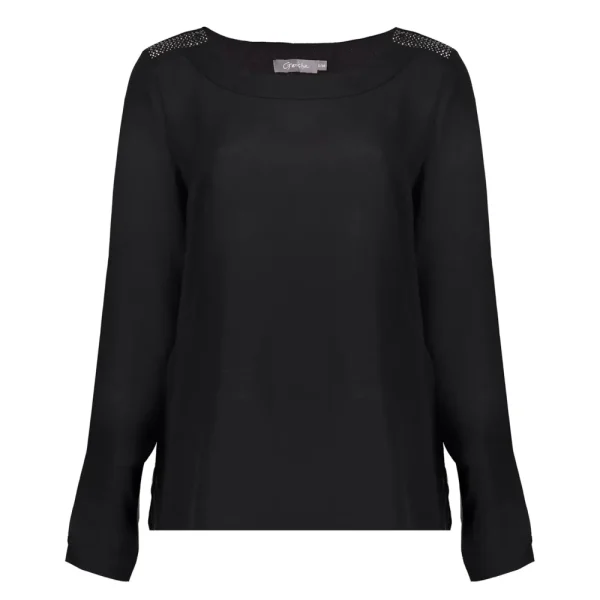 Vrouwen Geisha Fashion Geisha Dames Unikleurige Top 83509-10 Zwart
