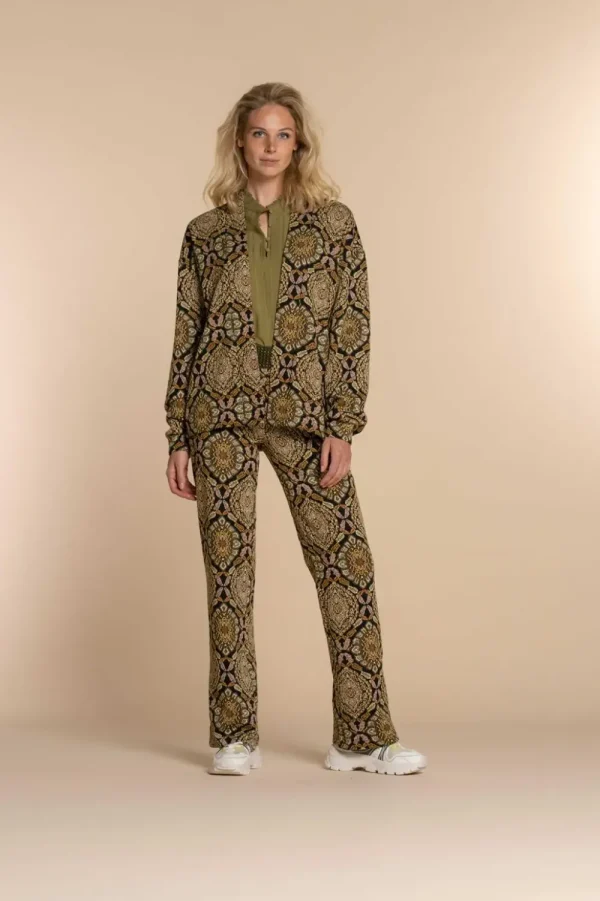 Vrouwen Geisha Fashion Geisha Dames Vest Met Print 35577-20 Zwart