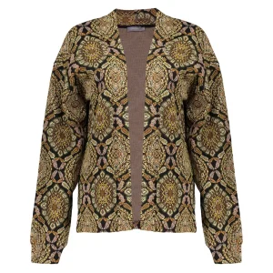 Vrouwen Geisha Fashion Geisha Dames Vest Met Print 35577-20 Zwart
