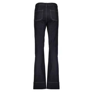 Vrouwen Geisha Fashion Geisha Dames Wide Leg Jeans 31510-10 Dark Blue Denim