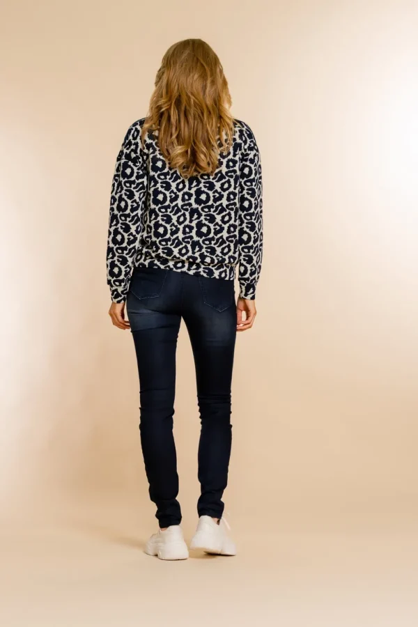 Vrouwen Geisha Fashion Geisha Denim Jeans 21505-10 Dark Blue Denim