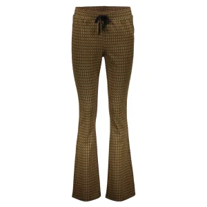 Vrouwen Geisha Fashion Geisha Flared Broek Pied-De-Poule 21882-21 Zwart