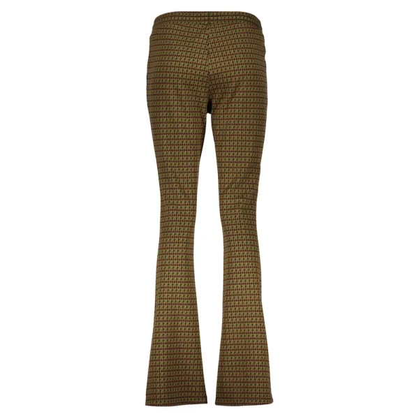 Vrouwen Geisha Fashion Geisha Flared Broek Pied-De-Poule 21882-21 Zwart