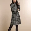 Vrouwen Geisha Fashion Geisha Geruite Jurk 07638-20 Zwart