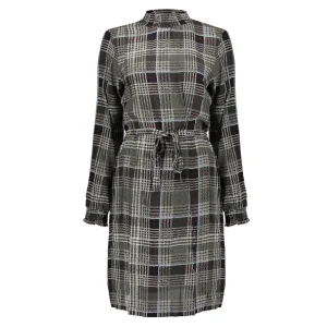 Vrouwen Geisha Fashion Geisha Geruite Jurk 07638-20 Zwart