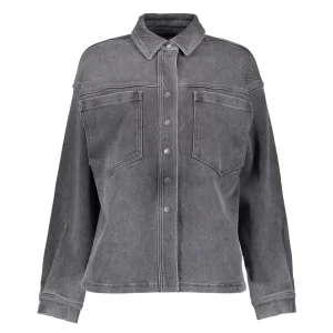Vrouwen Geisha Fashion Geisha Jog Denim Blouse Jacket 25512-10 Grey Denim