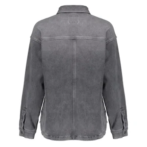Vrouwen Geisha Fashion Geisha Jog Denim Blouse Jacket 25512-10 Grey Denim