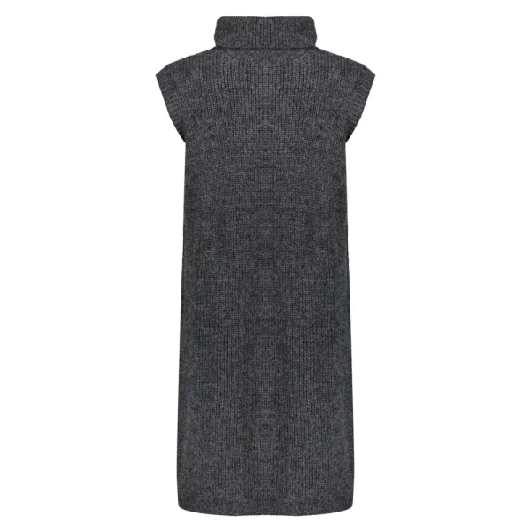 Vrouwen Geisha Fashion Geisha Knitted Long Spencer 24513-10 Anthracite
