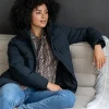 Vrouwen Geisha Fashion Geisha Korte Gevoerde Puffer Winterjas 28572-16 Zwart