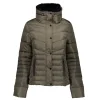 Vrouwen Geisha Fashion Geisha Korte Puffer Jas Fake-Fur 28535-25 Army