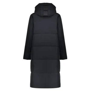 Vrouwen Geisha Fashion Geisha Lange Puffer Winterjas 28570-16 Zwart