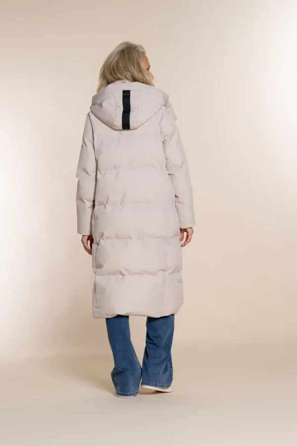Vrouwen Geisha Fashion Geisha Lange Puffer Winterjas 28570-16 Zwart