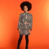 Meisjes Geisha Fashion Geisha Meisjes Blouse Met Ikat Print 33683K-20 Sand