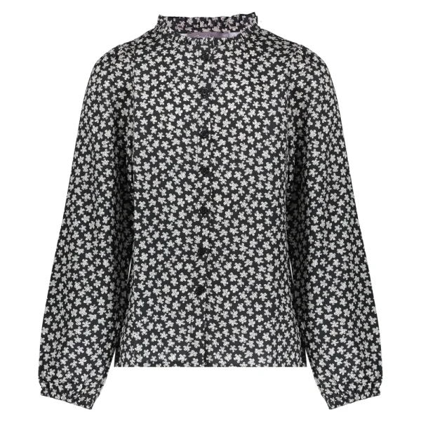 Meisjes Geisha Fashion Geisha Meisjes Blouse Met Bloemenprint 33575K-60 Zwart
