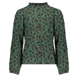 Meisjes Geisha Fashion Geisha Meisjes Blouse Met Paisley Print 33573K-60 Emerald