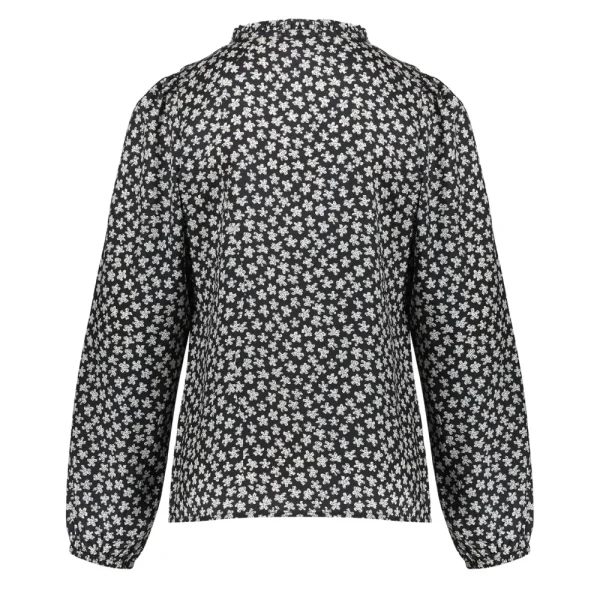 Meisjes Geisha Fashion Geisha Meisjes Blouse Met Bloemenprint 33575K-60 Zwart
