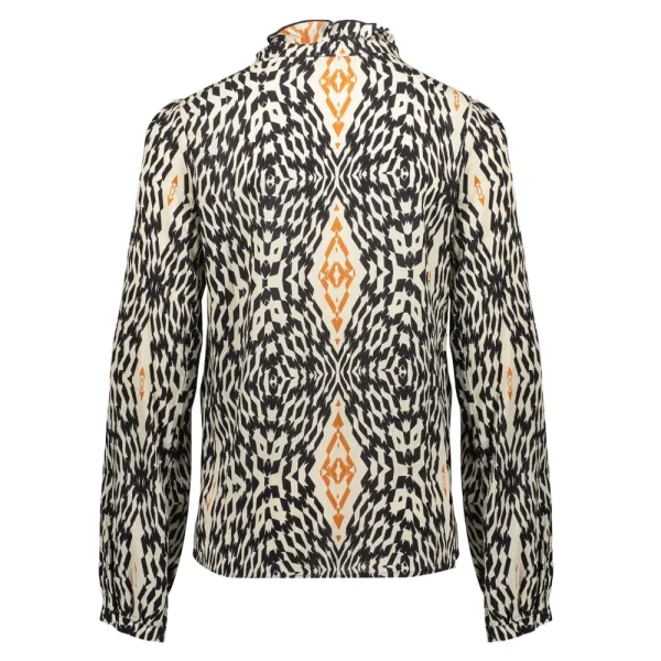 Meisjes Geisha Fashion Geisha Meisjes Blouse Met Ikat Print 33683K-20 Sand