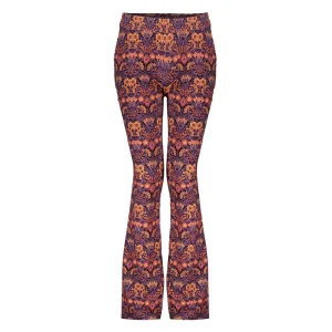 Meisjes Geisha Fashion Geisha Meisjes Flared Legging Met Print 31660K-20 Paars