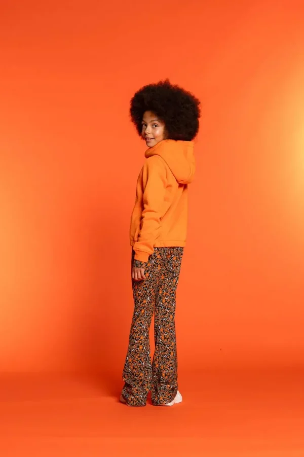 Meisjes Geisha Fashion Geisha Meisjes Flared Legging Met Bloemenprint 31557K-60 Zwart