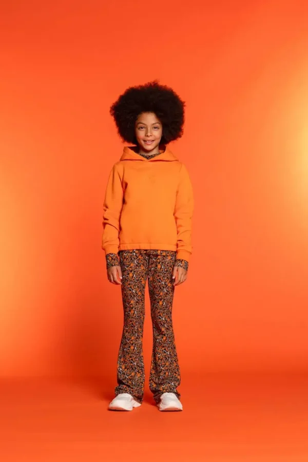 Meisjes Geisha Fashion Geisha Meisjes Hoodie Met Borduursel 32579K-24 Oranje