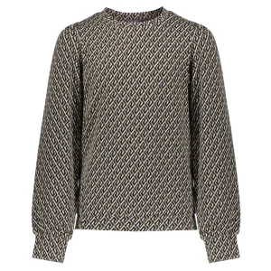 Meisjes Geisha Fashion Geisha Meisjes Jacquard Print Top 32587K-60 Sand
