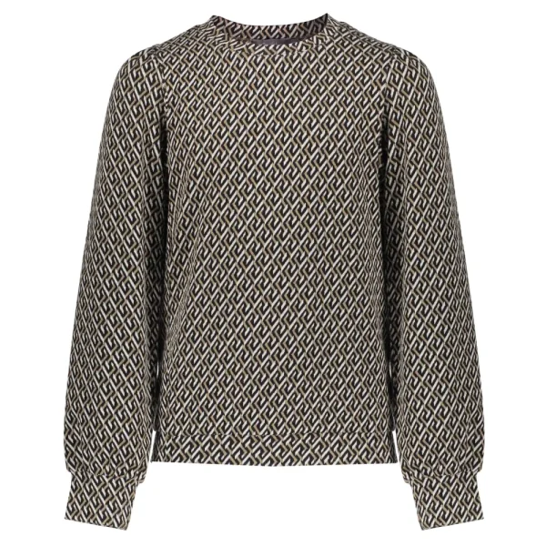 Meisjes Geisha Fashion Geisha Meisjes Jacquard Print Top 32587K-60 Sand