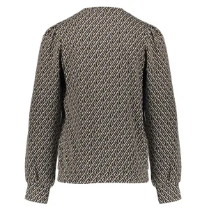 Meisjes Geisha Fashion Geisha Meisjes Jacquard Print Top 32587K-60 Sand