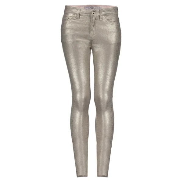 Meisjes Geisha Fashion Geisha Meisjes Metallic Snake Print Skinny Jeans 31522K-10 Gold