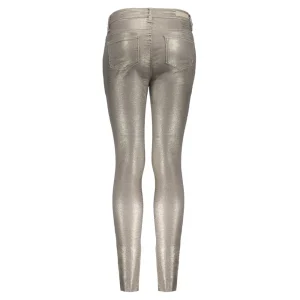 Meisjes Geisha Fashion Geisha Meisjes Metallic Snake Print Skinny Jeans 31522K-10 Gold