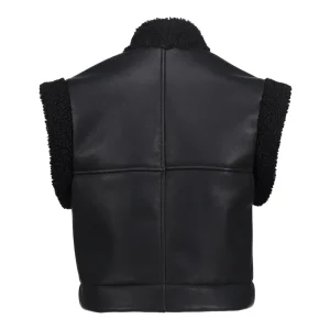 Meisjes Geisha Fashion Geisha Meisjes Pu Leren Gilet 35540K-19 Zwart