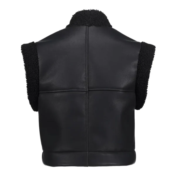 Meisjes Geisha Fashion Geisha Meisjes Pu Leren Gilet 35540K-19 Zwart