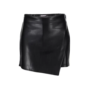 Meisjes Geisha Fashion Geisha Meisjes Pu Leren Skort 36531K-19 Zwart