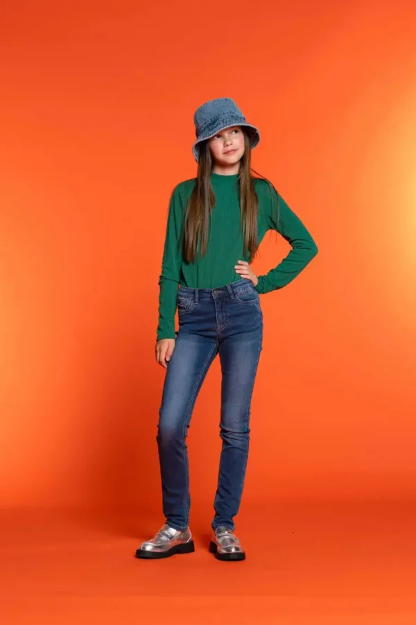 Meisjes Geisha Fashion Geisha Meisjes Skinny Jeans 31503K-10 Stonewash Denim