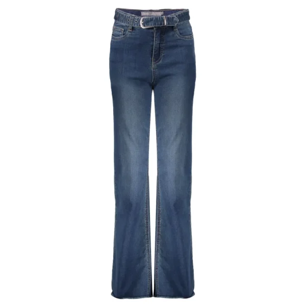 Meisjes Geisha Fashion Geisha Meisjes Straight Fit Jeans Met Riem 31506K-10 Blue Denim
