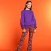Meisjes Geisha Fashion Geisha Meisjes Sweater Met Ballonmouwen 32612K-41 Paars