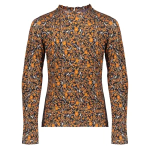 Meisjes Geisha Fashion Geisha Meisjes Top Met Bloemenprint 33574K-60 Zwart
