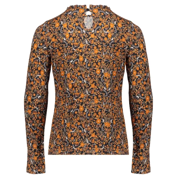 Meisjes Geisha Fashion Geisha Meisjes Top Met Bloemenprint 33574K-60 Zwart