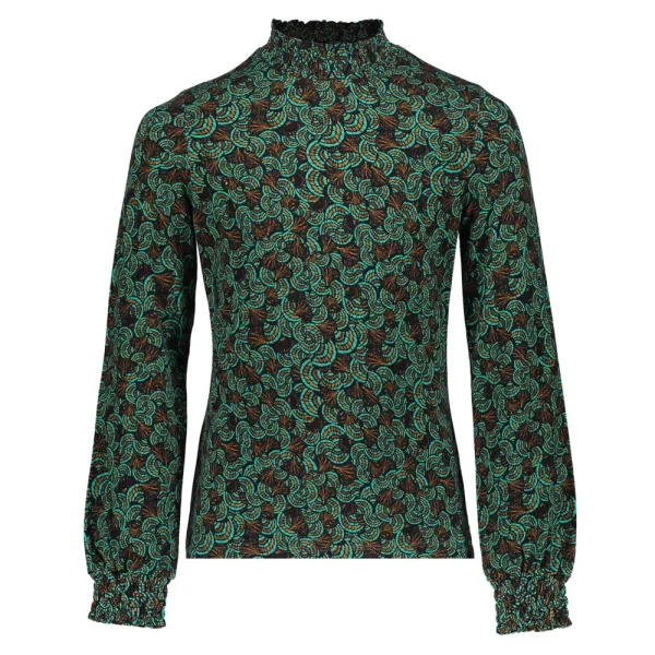 Meisjes Geisha Fashion Geisha Meisjes Top Met Paisley Print 32586K-60 Emerald