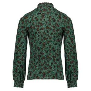 Meisjes Geisha Fashion Geisha Meisjes Top Met Paisley Print 32586K-60 Emerald