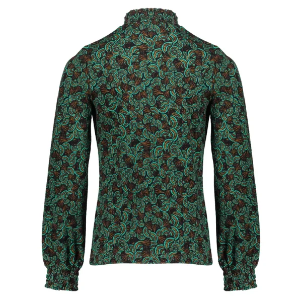 Meisjes Geisha Fashion Geisha Meisjes Top Met Paisley Print 32586K-60 Emerald