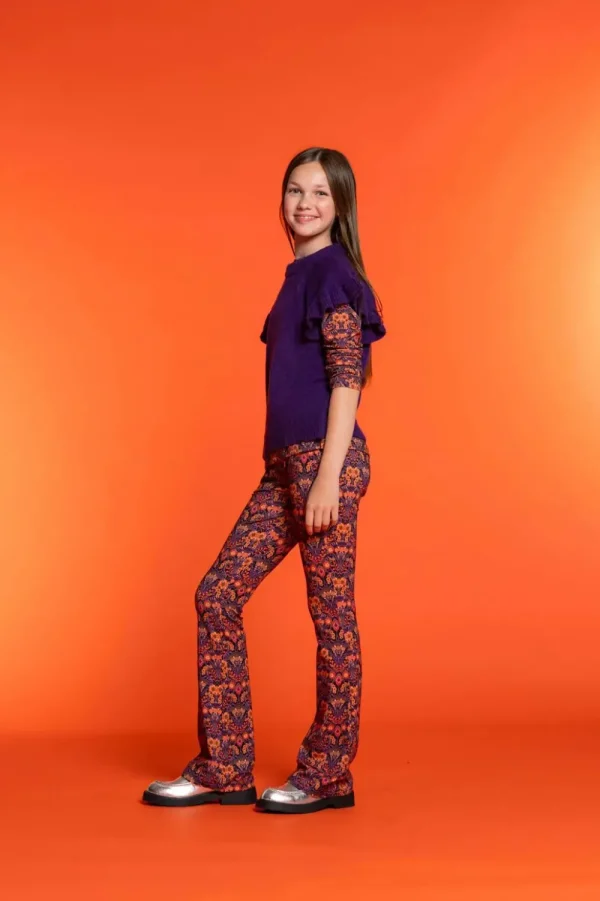 Meisjes Geisha Fashion Geisha Meisjes Trui Met Vlindermouw 34535K-99 Paars