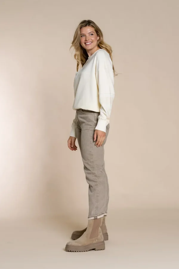 Vrouwen Geisha Fashion Geisha Mom Fit Jeans Dye 21590-50 Clay