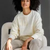 Vrouwen Geisha Fashion Geisha Patchwork Crewneck Sweater 23509-10 Off-White