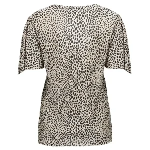 Vrouwen Geisha Fashion Geisha Plisse Top Allover Print 13163B-20 Sand