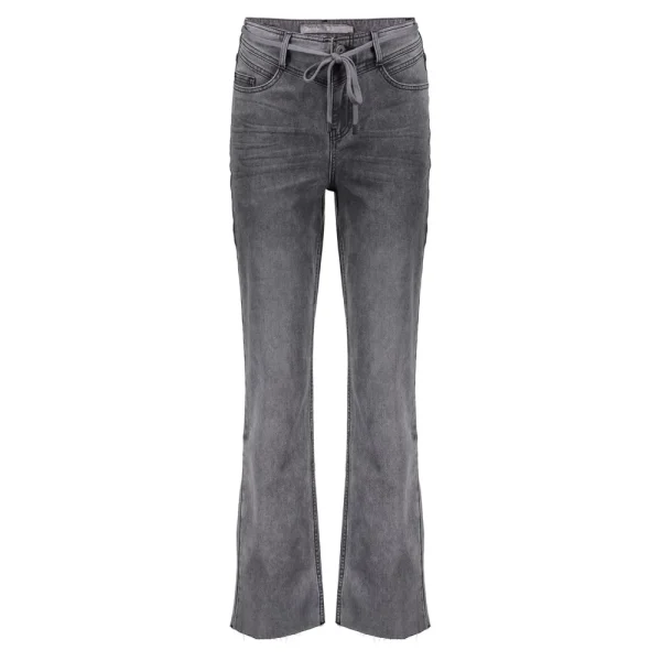 Vrouwen Geisha Fashion Geisha 5-Pocket Wide Jeans String 21714-10 Grey Denim