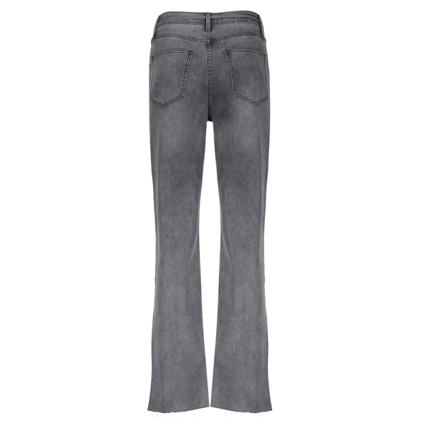 Vrouwen Geisha Fashion Geisha 5-Pocket Wide Jeans String 21714-10 Grey Denim