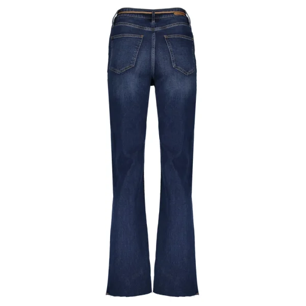 Vrouwen Geisha Fashion Geisha 5-Pocket Wide Jeans String 21714-10 Dark Blue Denim